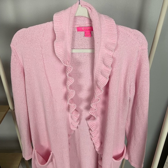 Pink Melville Ruffle Robe - Picture 5 of 5